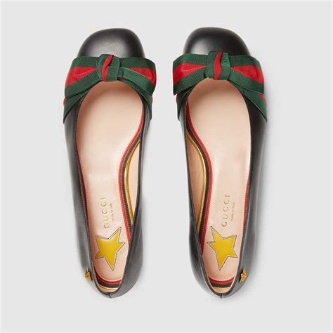 gucci leather flat message|net a porter Gucci flats.